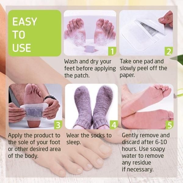 Natural Detox Foot Pads — Removes Toxins Overnight |  Better Sleep & More Energy | Pack of 20