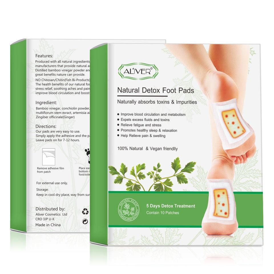 Natural Detox Foot Pads — Removes Toxins Overnight |  Better Sleep & More Energy | Pack of 20